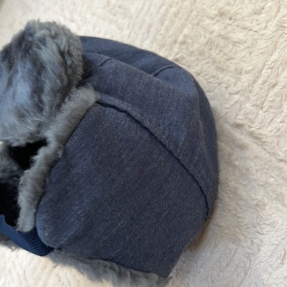 United Hatters, Cap, and Millinery Workers vintage denim trapper hat, X-Large - Picture 16 of 16